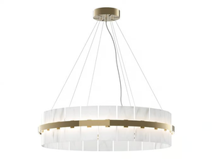 2290 - LED Carrara marble pendant lamp _ Il Paralume Marina